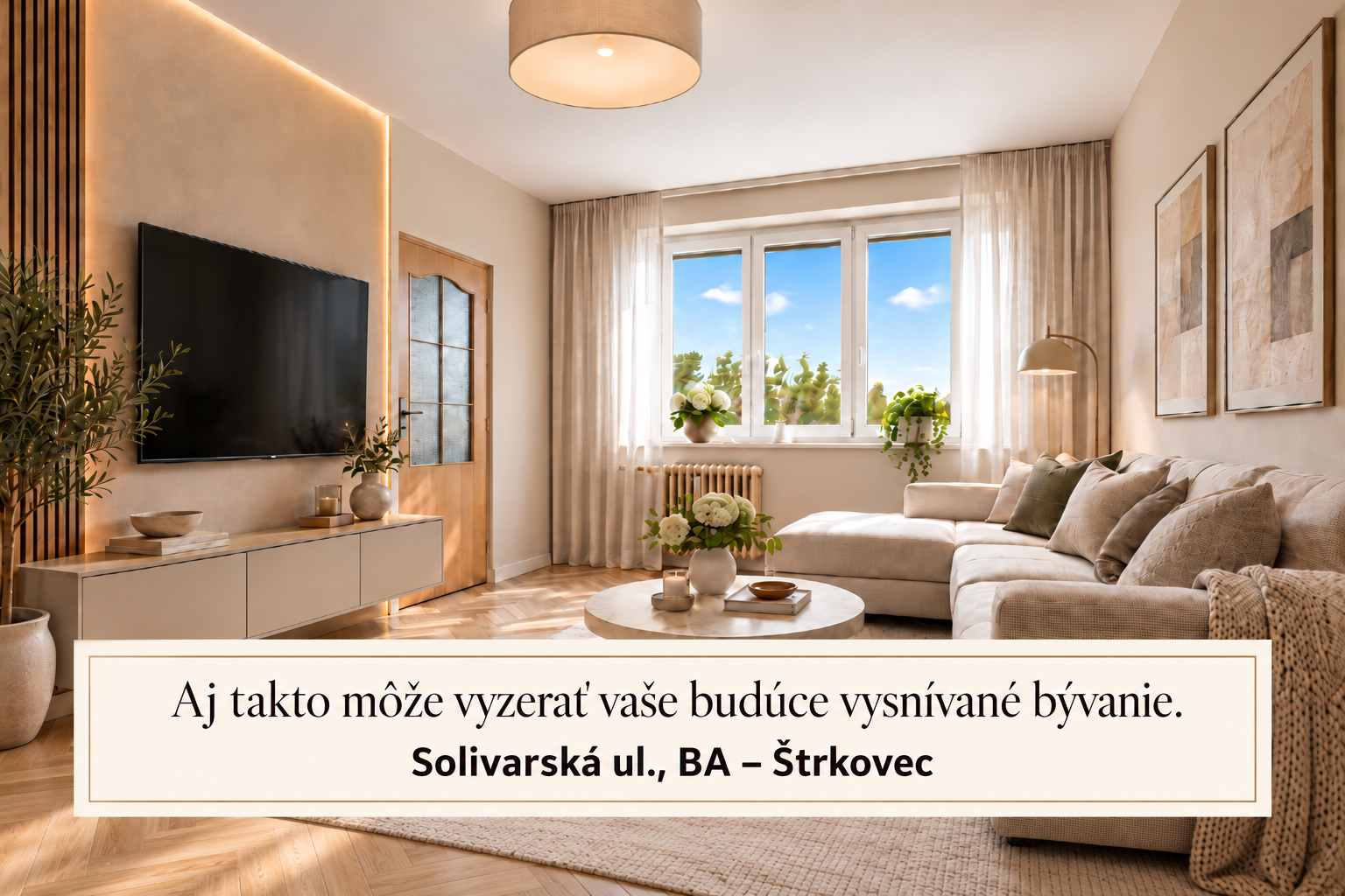 3-IZBOVÝ BYT S LOGGIOU NA ŠTRKOVCI | SOLIVARSKÁ ULICA | 61,5 m²