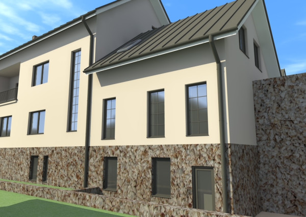 RODINNÝ DOM S VÝHĽADOM A PRÁVOPLATNÝM STAVEBNÝM POVOLENÍM NA 6 BYTOV – NOVÁ BAŇA